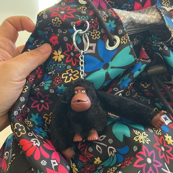 Kipling Ravier Multicolor Floral Large Backpack - Very Good Condition - Picture 7 of 11